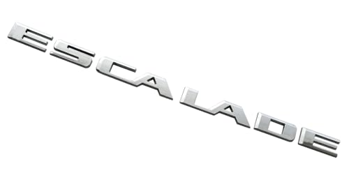 Image of 1Pc Escalade Rear Liftgate Emblem 3D Badge Letter Nameplate Replacement for 2021-2025 Escalade 84787581 86543262 (Chrome)