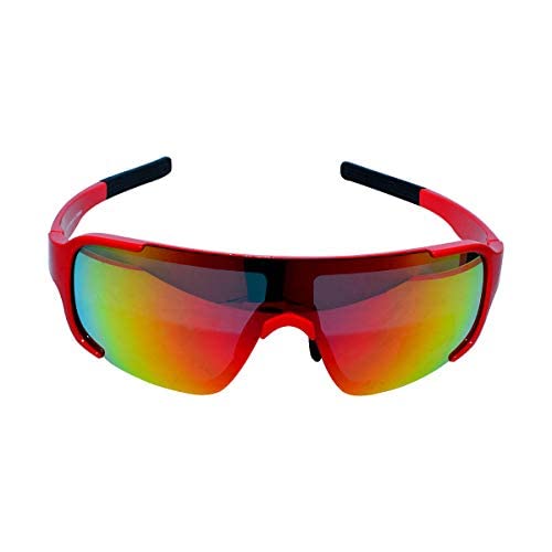 Speed | Red | Polarized UV Protection Sunglasses | Light Weight, Durable, Matt Finished, Premium Looks | Men | Cricket Sunglasses