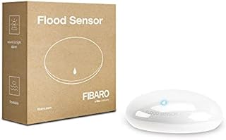 Fibaro FGFS-101 ZW5 FGFS101ZW5 Flood Sensor, Z-Wave Plus Water Leak Detector-FGFS-101, White
