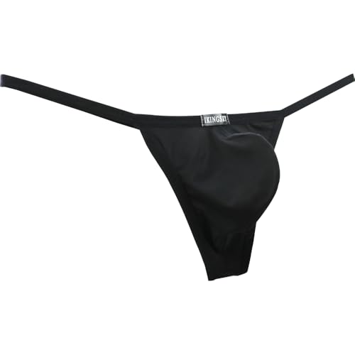 iKingsky Men's Pouch Thong Underwear Sexy Low Rise Bulge Underwear2