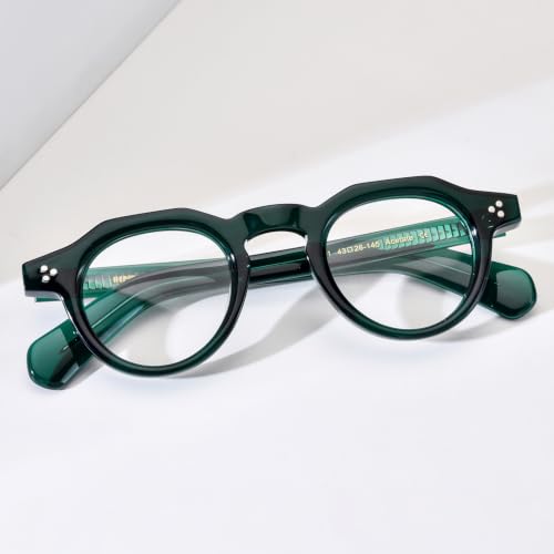 Image of HEPIDEM Acetate Glasses Frame Men Women Square Eyeglasses Optical Spectacles MZEPH