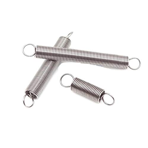 Extended Compressed Spring, Tension Spring,10Pcs, Steel Dual Hook Small Hardware Accessories Wire Dia 0.3mm Outer Dia 3mm Length 10-50mm,Machinery Parts (NO.1579)(30mm)