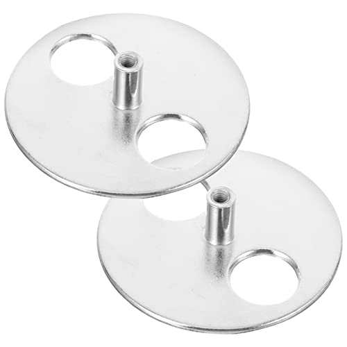 Lurrose 2本 巻き上げ アップ 譜面 箱 譜面 機構 ムーブメント 用 自作 譜面 箱 55Mm 譜面 機構 時計仕掛け 交換 譜面 箱 パーツ シルバー