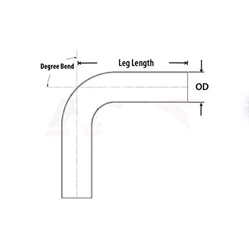 Ac Performance CF-45-400 Od 4 Inch (102Mm) 45 Degree Carbon Fiber Elbow, 4 Inch Outer Diameter, Leg Length 6 Inch (150Mm), 1.5Mm Thickness, 3K Twill Real Carbon Fiber Bent Tube (No Logo thumb #6