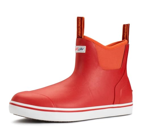 Image of SUREWAY Women's Deck Boots Professional Non-Slip Fishing & Ankle Deck Boot Waterproof Rain Boots