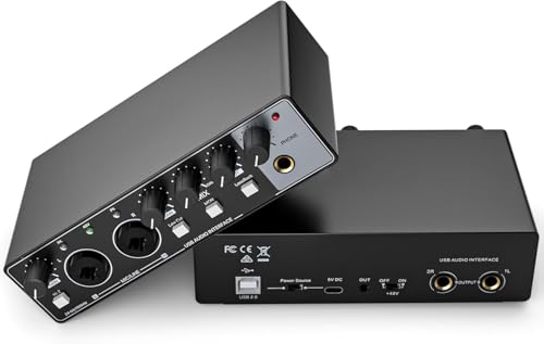 オーディオインターフェース Amazon | USBオーディオインターフェース 2in 2out（24Bit/192kH）PC