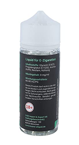 Insane E-Liquid Shortfill Aromen - Melon Cantaloupe für E Zigarette, 100ml Aroma – Bild 3