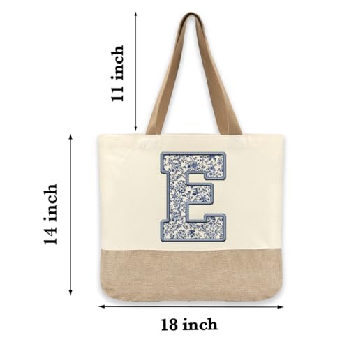 Bolso Tote de Lona Initial para Mujer miniatura 5