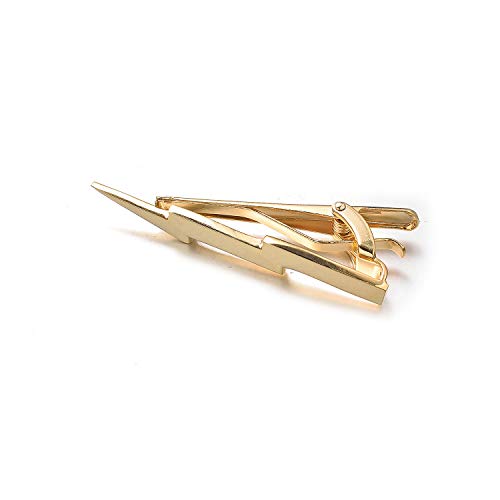 Yoursfs Lightning Bolt Tie Clip for Men Unique 316L Stainless Steel Novelty Tie Bar Super Hero Cool Tie Clips Wedding Gift3