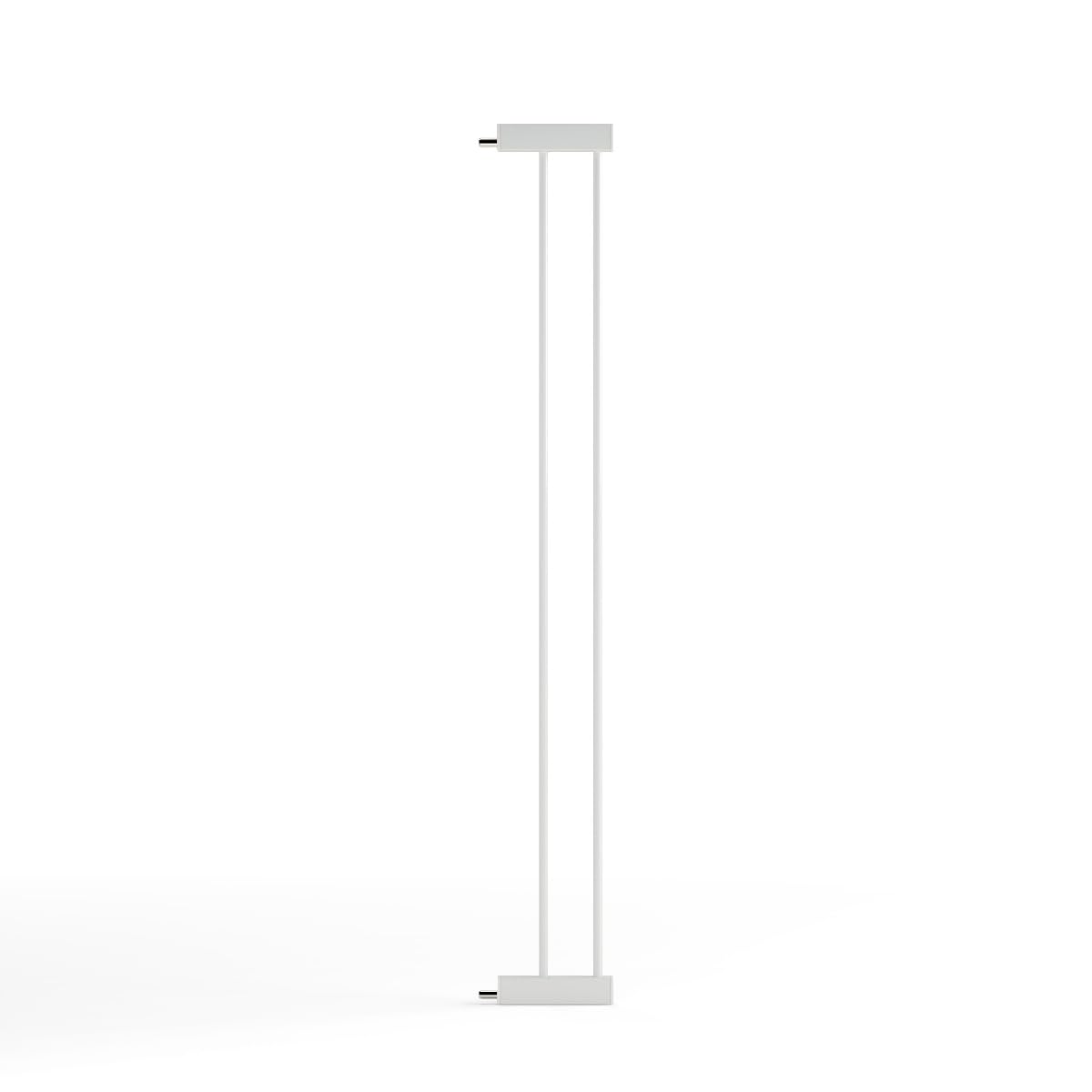 Venture Stair Gate - Q-Fix 110cm Extra Tall Baby Gate for Stairs & Doorways - 73-80cm Wide Indoor Dog Gate, Pressure Fit with Auto-Close & 90° Two-Way Open - 14cm White Extension