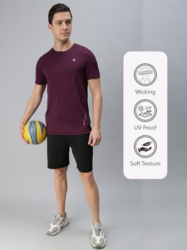 Image of Macroman M-Series Active Tee for Men in Ultra-Light Polyester Mesh, Sweat-Wicking & UV-Protected Full Sleeve T-Shirt for Performance & Style