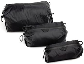 Peak Design Ultralight Terra Shell Packing Cube Bundle, Black, Tr...