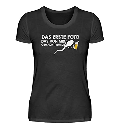 T-Shirt Biertrinker Femme Noir XXXL Vêtement Coton Confort