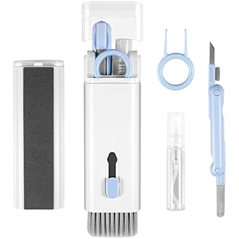 7-in-1 Electronic Cleaner Kit Siumir Headphone Cleaning Pen Compatible with Airpods Keycap Puller Portable Cleaning Tool for Keyboard, Earbuds, Charging Box, Camera, Mobile Phone Cover