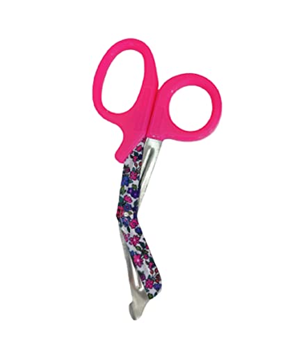 Novelty Nurse 18cm Hot Pink Bandage Scissors with Flower Blade Design…