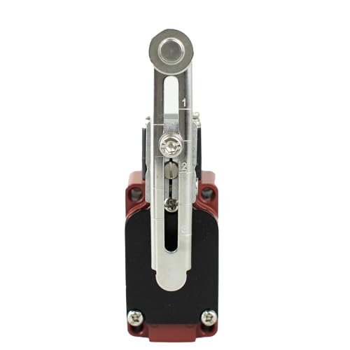 Adjustable Roller Limit Switch, High Temperature Micro Motion Switch, 1NO+1NC Contact, 5Amp, Automatic Reset for Machinery & Industrial Applications