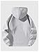 Verdusa Men's Quarter Zip Pullover Hoodies Long Sleeve Drop Shoulder Sweatshirt Casual Pullover 2026 Light Grey Medium