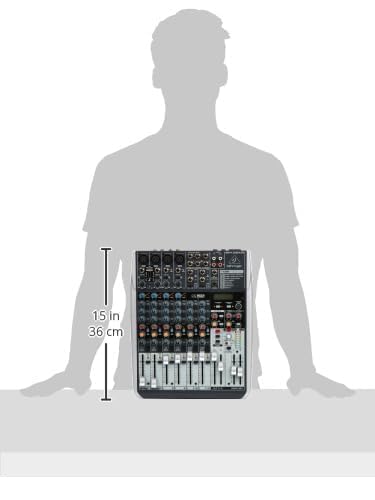 Behringer XENYX QX1204USB Premium 12-Input 2/2-Bus Mixer with XENYX Mic Preamps and Compressors, Klark Teknik Multi-FX Processor, Wireless Option and USB/Audio Interface, Compatible with PC and Mac - Image 2