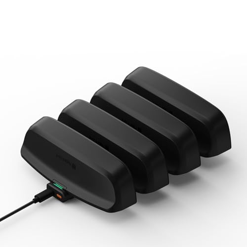 Image of Hypershell 4-Port Charging Hub for X Series Batteries, Sequential Multi-Battery Charger, USB-C PD, 65W Input, LED Battery Indicators, 70g Portable Charging Hub