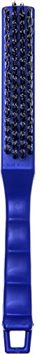 Image of SPARTA 4067000 Flo-Pac Carbon Steel Griddle Brush, Grill Cleaning Brush, Kitchen Brush With Hanging Hole For Kitchen, Restaurant, Home , 11 Inches, Blue, (Pack of 12)