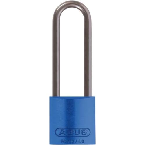 Image of Lockout Padlock, Keyed Alike, Aluminum, Blue, 3 in Shackle Height, 1 9 /16 in Body Width - 1 Each