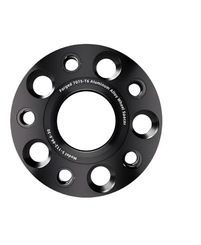 Entretoises de roue 5x130 CB71.6 M14x1.5 de 35mm forgées noires pour Porsche