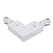 IIVVERR Track Connector 3-Wire Right Angle Rail Joiner Light Mounted Fitting White (Conector de riel Montador de montaje en ángulo recto de 3 cables, montaje