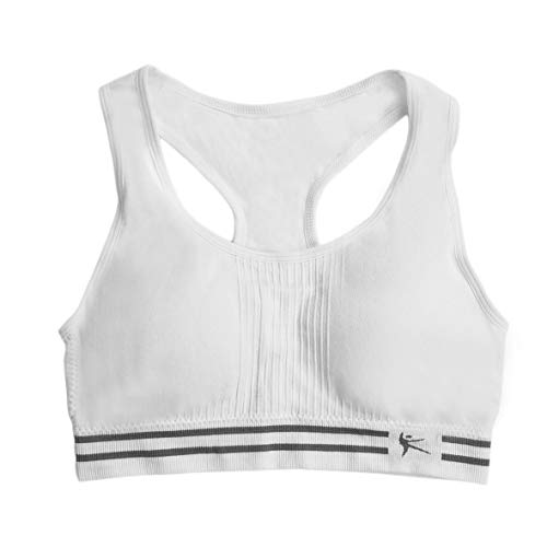 Heaviesk Sujetador Deportivo Mujer Algodón Acolchado sin Costuras Sólido Sujetador Deportivo Top Yoga Fitness Estiramiento Acolchado Camiseta sin Mangas de Entrenamiento