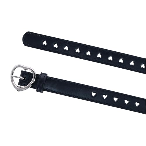 CTM Girls Love Heart Punched Hole Belt2
