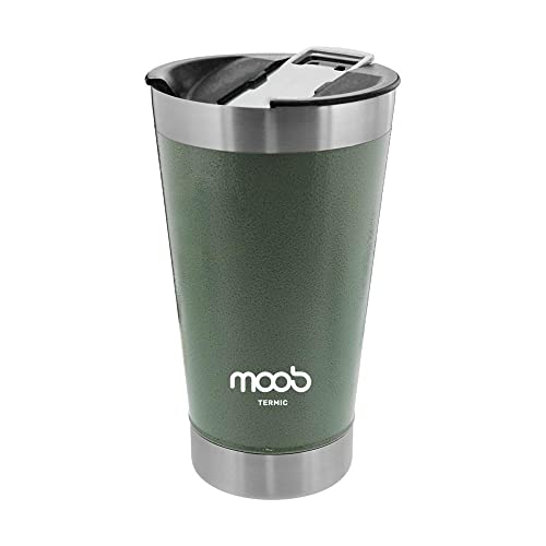 Copo Termico com tampa Moob 473 ml (Verde)