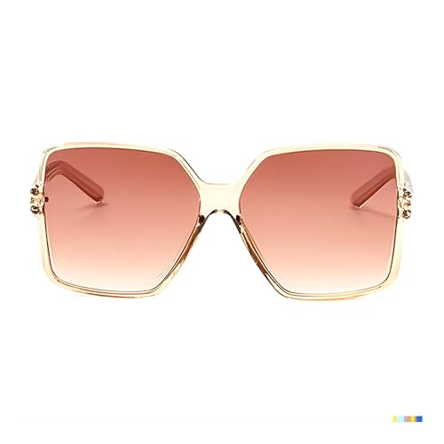 Oversized Sunglasses for Women Trendy Flat Top Fashion Shades2