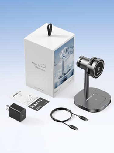 havit Qi2 3 in 1 Wireless Charging Station, 15W Magnetic Charger with Cooling Fan for iPho - image 9