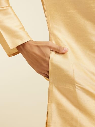 Image of DIWAS BY MANYAVAR Men's Art Silk Solid Kurta (1pc)