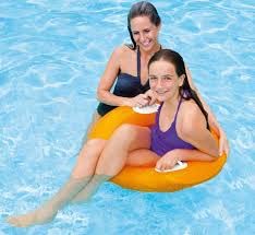 Skyzone Inflatable Pool Floats for Adult Children Kids Swim Ring Tube Toys for Swimming Pool Outdoor Beach Party (Multi Color) 2