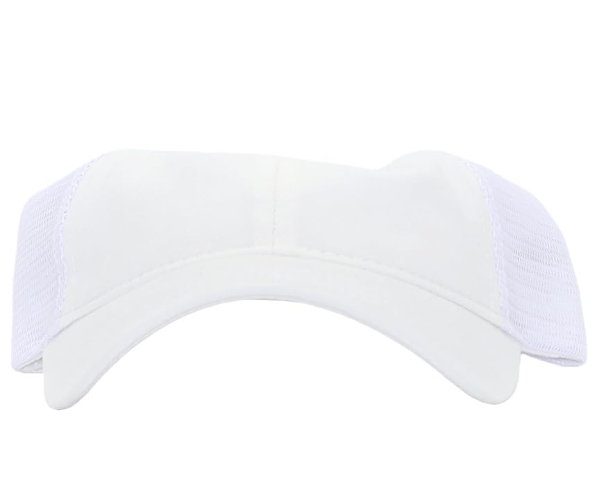 Image of Washed Cotton Trucker Hat, Soft Mesh Baseball Cap with Adjustable Snapback