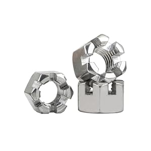 2PCS Edelstahl Sechskant-Schlitzmutter zum Aufklippen MWOM