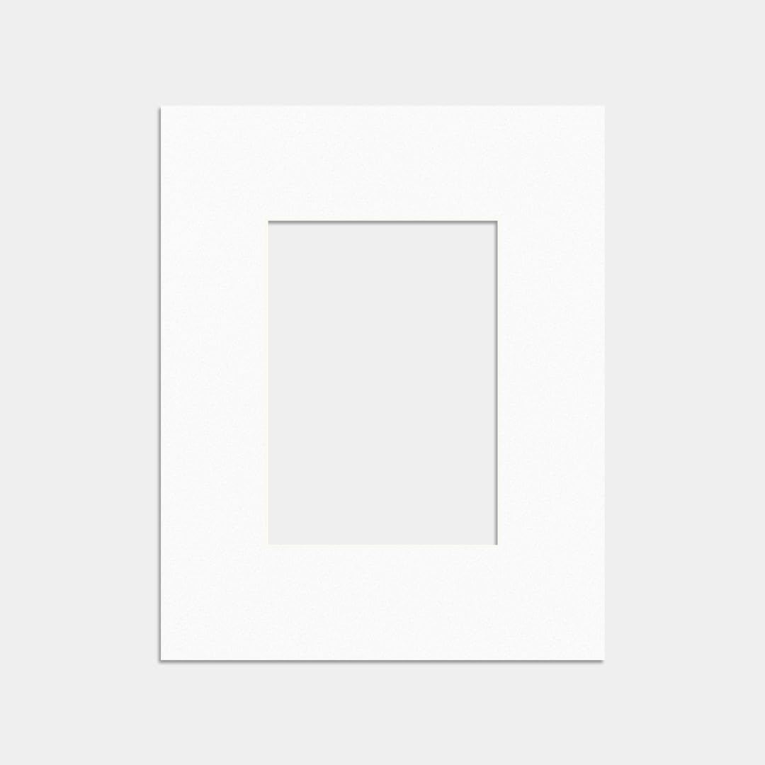 Alison Kingsgate White Picture Mounts for Aperture – Precision Cut Cardboard Photo Mounts – Ideal for Posters, Prints & Certificates (White, 20X16 (14X10)) — image 1