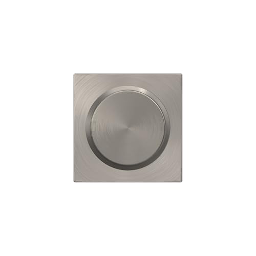 Image of Schlage F170 BWE 619 Broadway Door Lever, One Sided Non-Turning Dummy Door Handle, Satin Nickel