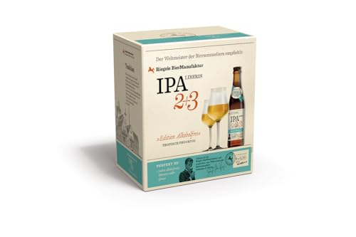 Riegele Geschenkbox IPA Liberis 2+3 - Alkoholfreies IPA, Bayerisches Craft Beer ohne Alkohol (8 x 0,33l)