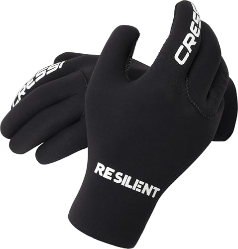 Guantes de neopreno 3mm Cressi con diseño ergonómico y acabados de alta resistencia