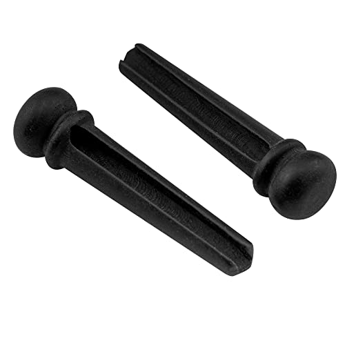 Musiclily Madeira Ebano Pinos para Ponte de Violão Folk,Preto(6 Peças)