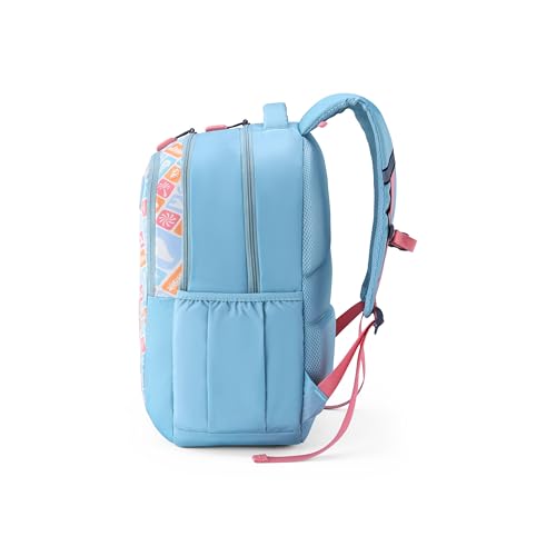 Image of American Tourister Ollie 4.0 Xl 01 G.C.Blu, Extra Large School Backpack, Age 8-12 Years, 3 Compartments,3D Glasses Inside - Atplayunique 32.5 Ltrs Capacity - Girls
