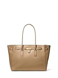 Michael Kors Hamilton Large Tote, Gold-Tone Hardware/Urbino Leather/Husk