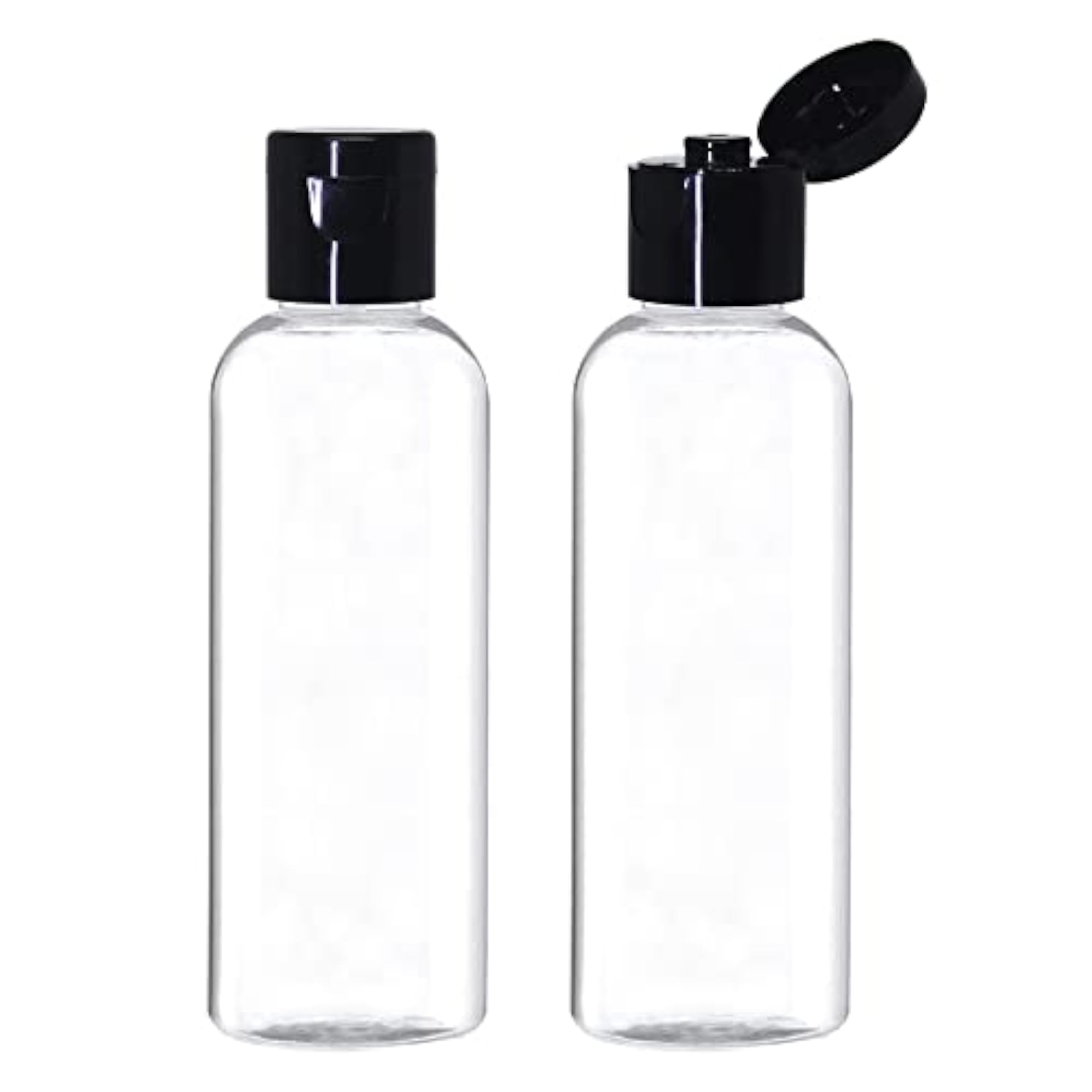 100ml Empty Clear Plastic Bottles with Flip Cap