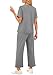 WIHOLL Summer Vacation Outfits for Women 2026 Resort Wear Matching Sets Women Clothing 2 Piece Holiday Beach Travel Airport Outfit Country Concert Lounge Sets Athleisure Grey S
