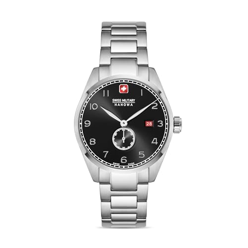Image of Swiss Military HANOWA Lynx Black Round DIAL Analog Watch for Men SMWGH0000704