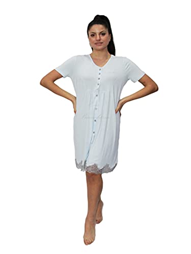 Chemise de nuit manches courtes coton DL0131 Liu Jo Home pour femme