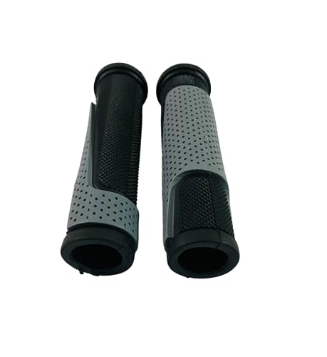 Image of Senior Cycle Handle Grip for 24-29 Inch Bicycle Dual Color Soft Rubber Non Toxic Anti-Slip MTB /City Bicycle Handle Grip Length 13cm Multicolor (Black-Grey)