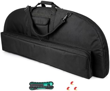 FENJANER Archery Compound Bow Case Soft Bow Bag with Arrow Quiver Light-Weight Bow Carry Bag with Adjustable Shoulder Strap & Backpack Straps for Adults Hunting and Target Practice FENJANER Archery Compound Bow Case Soft Bow Bag with Arrow Quiver Light-Weight Bow Carry Bag with Adjustable Shoulder Strap & Backpack Straps for Adults Hunting and Target Practice