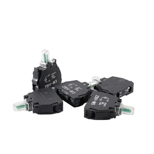 Interrupteur bouton-poussoir lumineux rouge ZBV-M3 XB5 élément de signalisation pour panneau